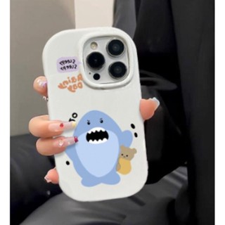 Hoạt Hình Ốp Điện Thoại Hình Cá Mập Giận Dữ Cho iphone 11 1213 pro max x xr xs max se apple 7 plus 8 plus iphone 14 15pro