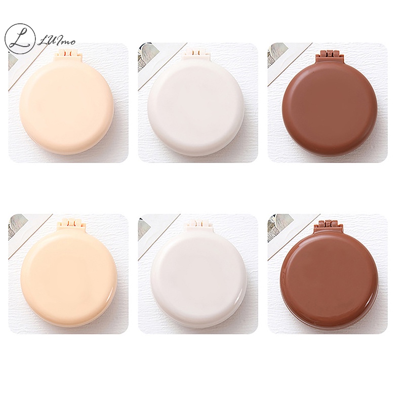 Luimo Lược Chải Tóc mini Hình Gấu Hoạt Hình Dễ Thương Có Gương Mát Xa Nhỏ Gọn Cho Bé Gái * Hàng Bán Chạy