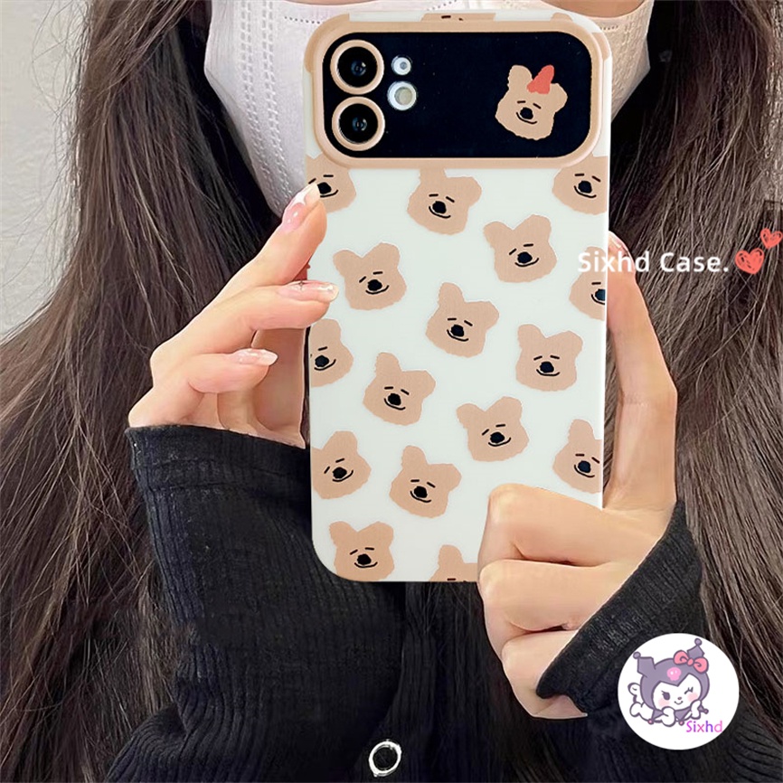 Ốp Lưng Vivo Y17 Y16 Y15 Y17s Y11 Y02 Y02s Y20 Y16 Y27 Y20i Y20s Y12S Y12A Y21s Y15A Y15S Y33s Y22 Y36 Y35 Y20G Y30G Y1S Sixhd Ốp Điện Thoại silicon Mềm Họa Tiết Đầu Gấu Cho