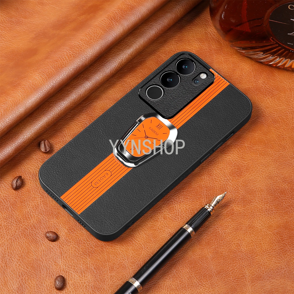 Yyn Ốp Điện Thoại tpu Chống Sốc Họa Tiết Đồng Hồ Có Nhẫn Đỡ Từ Tính Cho vivo v29 pro 5g v29e