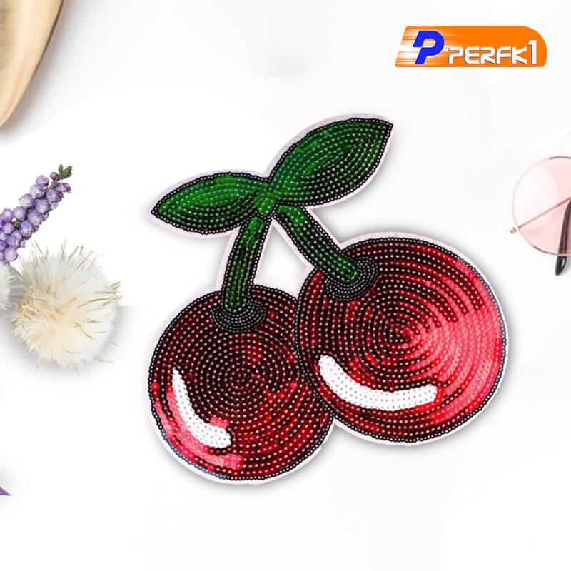 Miếng Dán Trang Trí Ba Lô / Áo Khoác / Túi Xách Thêu Họa Tiết Hoa Anh Đào diy