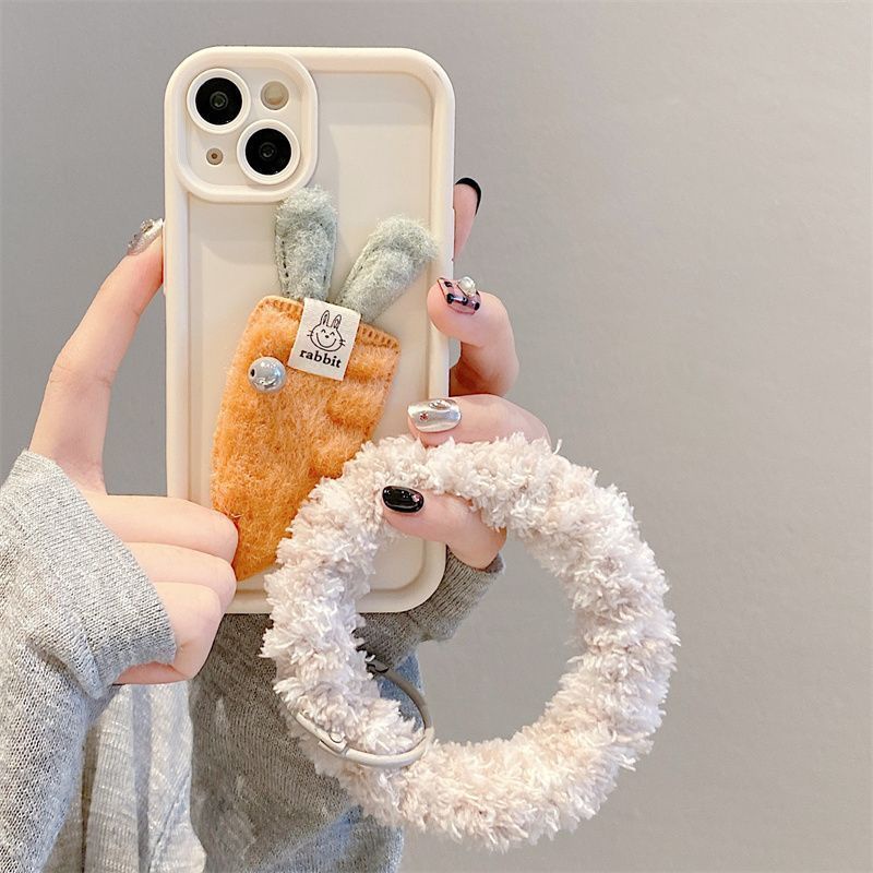 Iphone Ốp Điện Thoại Hình Củ Cà Rốt Nhồi Bông Chống Rơi Cho Iphone7 7plus 8 8plus xs xr 11 12 13 14 15pro plus