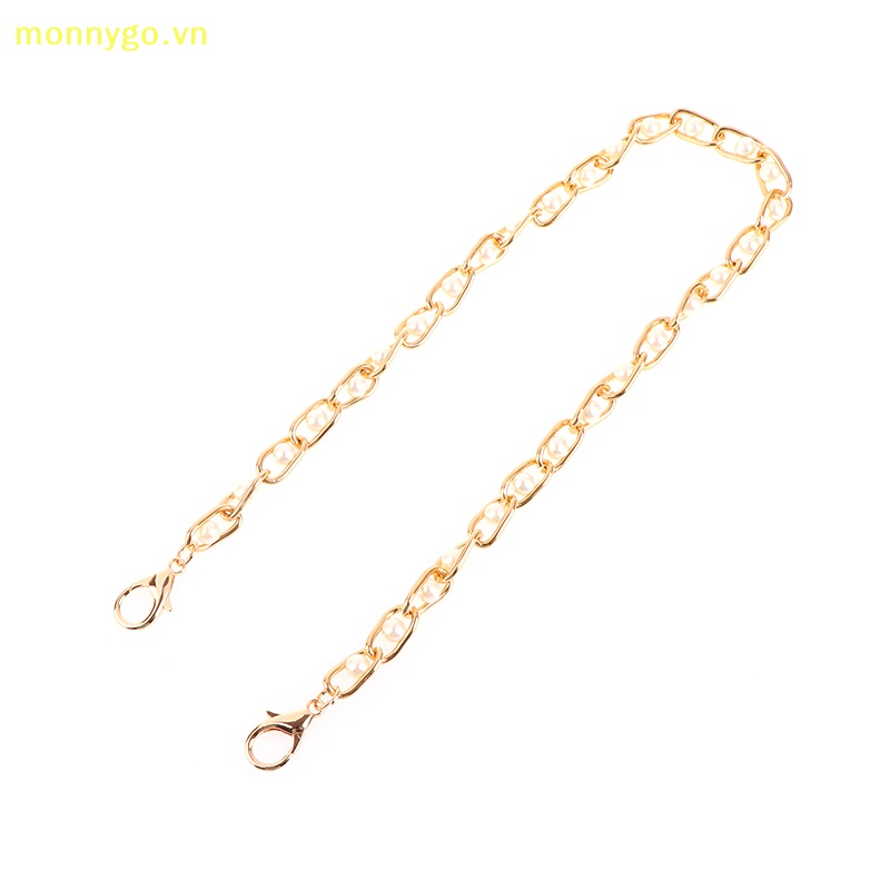 Monnygo Dây Đeo Túi Xách Dài 60 / 120cm Đính Ngọc Trai Thời Trang Cho Nữ