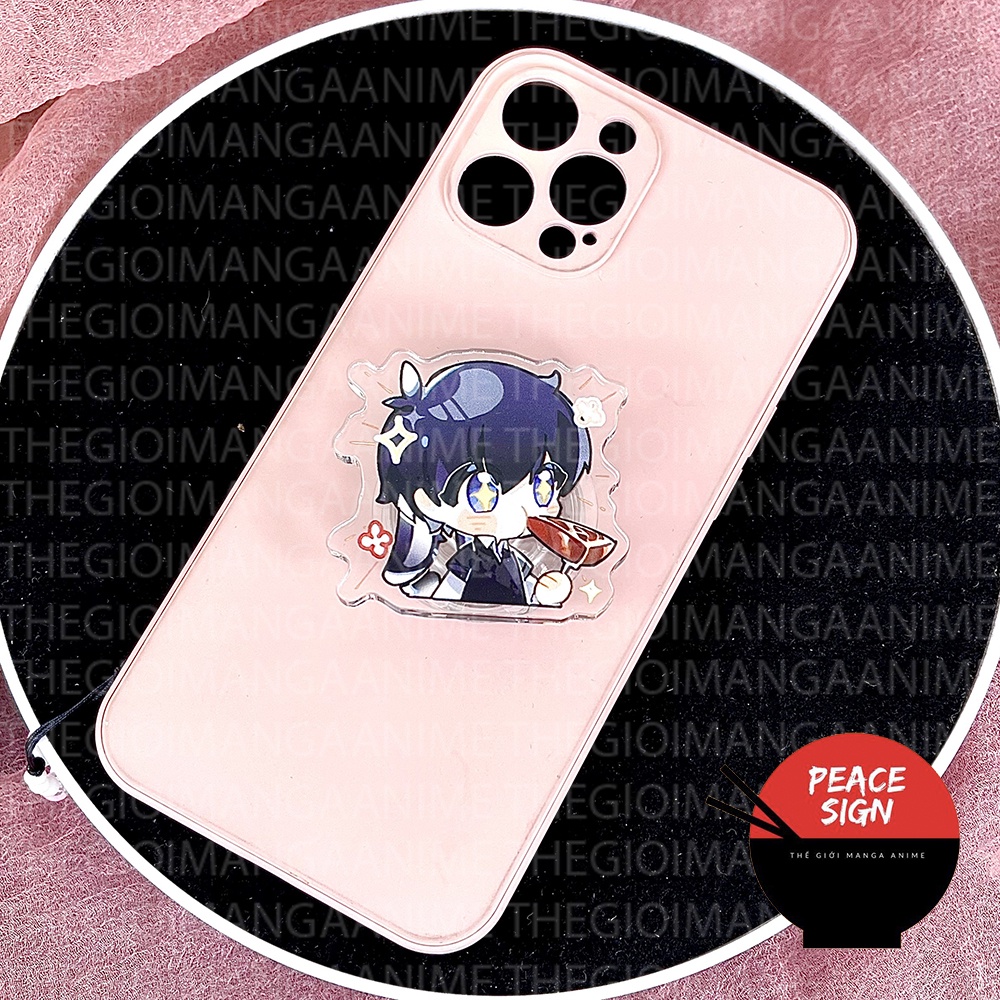 Giá Đỡ và Dây Treo Điện Thoại BLUE LOCK in hình anime chibi mica acrylic móc khóa griptok pop