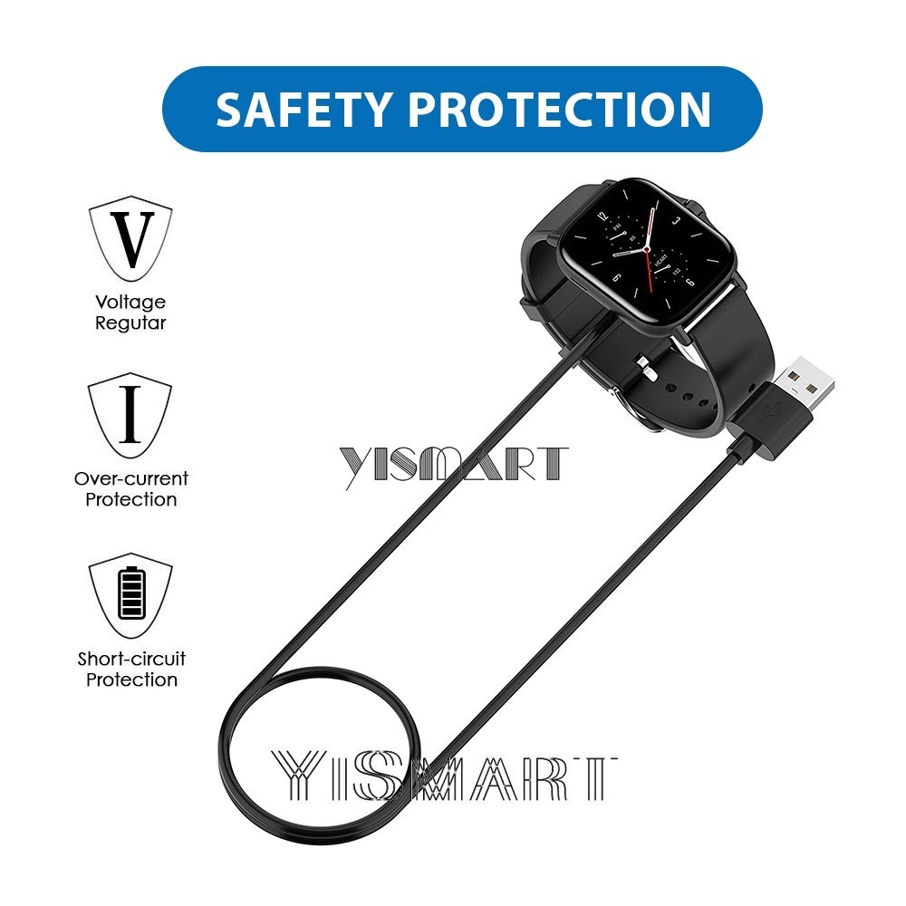 Dây Cáp Sạc usb Cho amazfit active, bip 5, pop pro, gts 4 mini, gtr mini, t-rex pro, gts2, gtr2