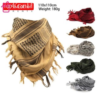 Kent1 khăn trùm đầu cotton 110 x 110cm họa tiết hoa văn ả rập ả rập kafiya keffiyeh palestine