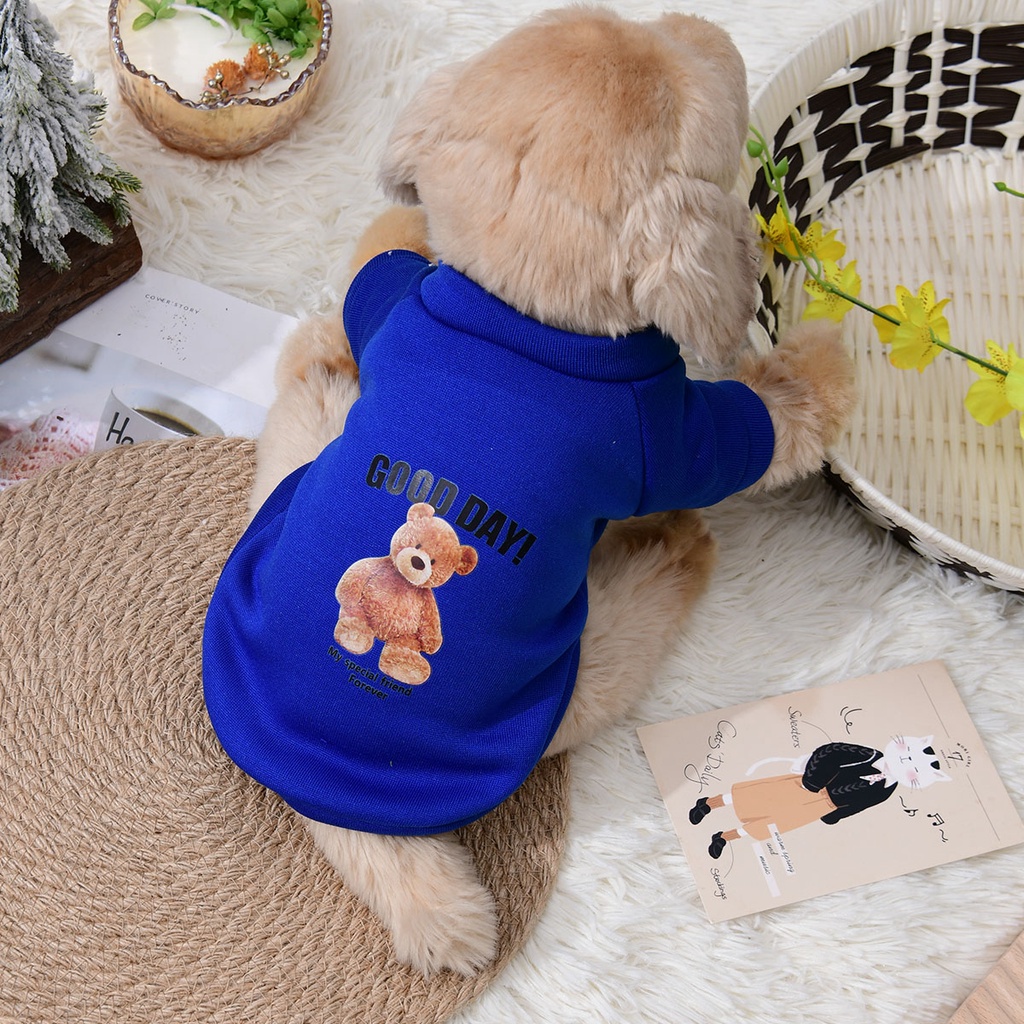 Áo Sweater Giữ Ấm Thời Trang Xuân Thu Đông Mừng Năm Mới Cho Thú Cưng