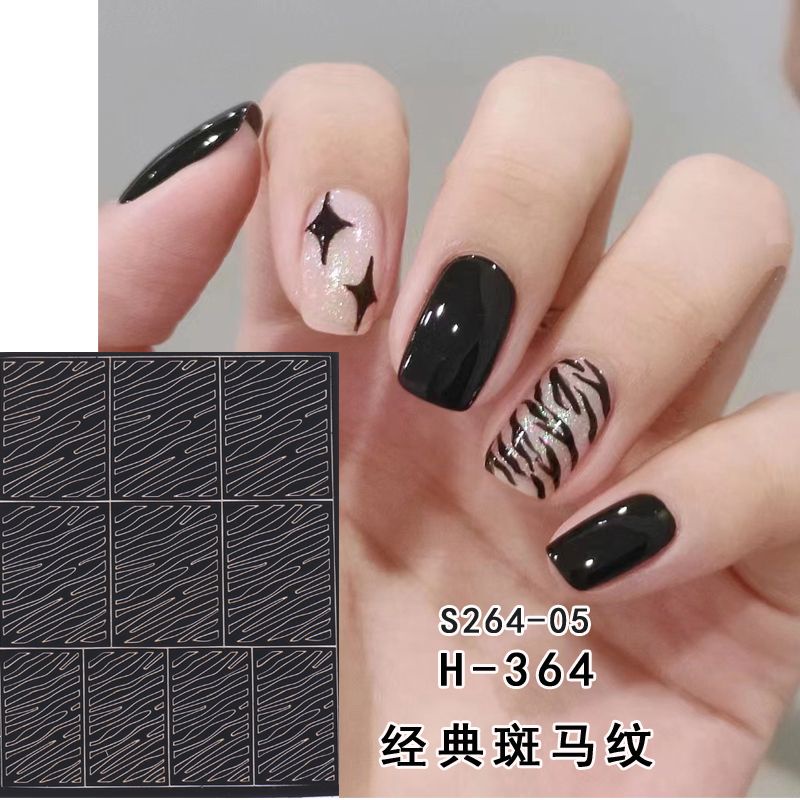 Miếng Dán Trang Trí Móng Tay Họa Tiết Da Báo / Vảy Cá Lấp Lánh