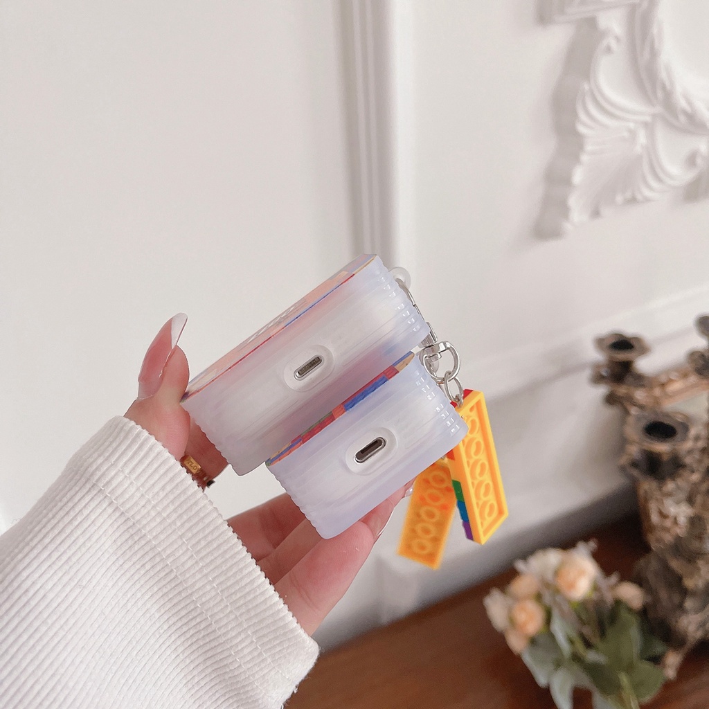 Thời Trang Vỏ Bảo Vệ Hộp Sạc Tai Nghe airpods pro gen 2 1 2 pro 3 Hình lego toy Story Kèm Móc Khóa