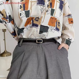 Thắt Lưng Da pu Phong Cách retro Pháp Cho Nam Nữ