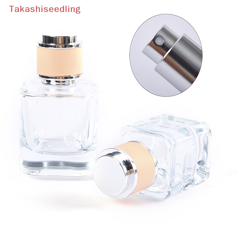 Bình Thủy Tinh Nhỏ Hình Chữ Nhật Đựng Mỹ Phẩm 30 / 50ml