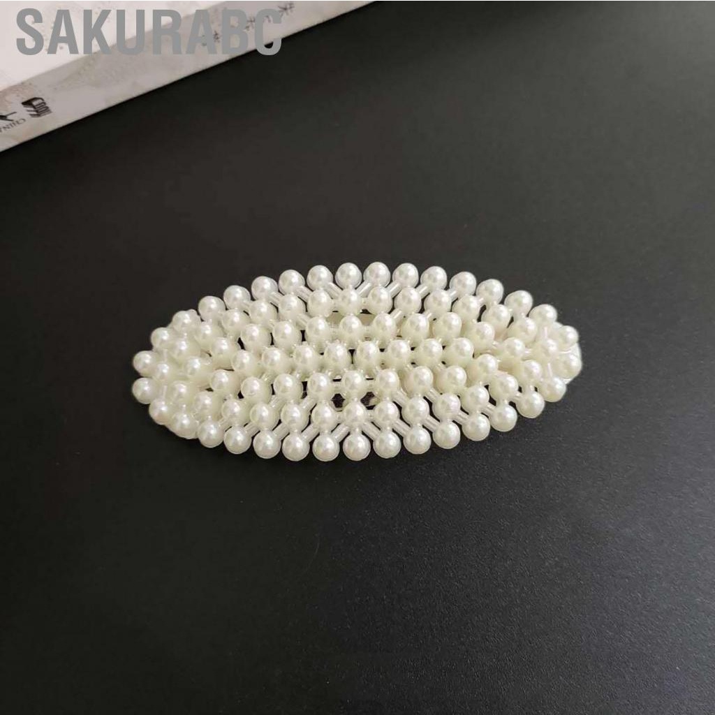 Sakurabc False Pearl Clip Fashionable Cute Side Bangs Headwear Barrettes Hair Accessories for Girls