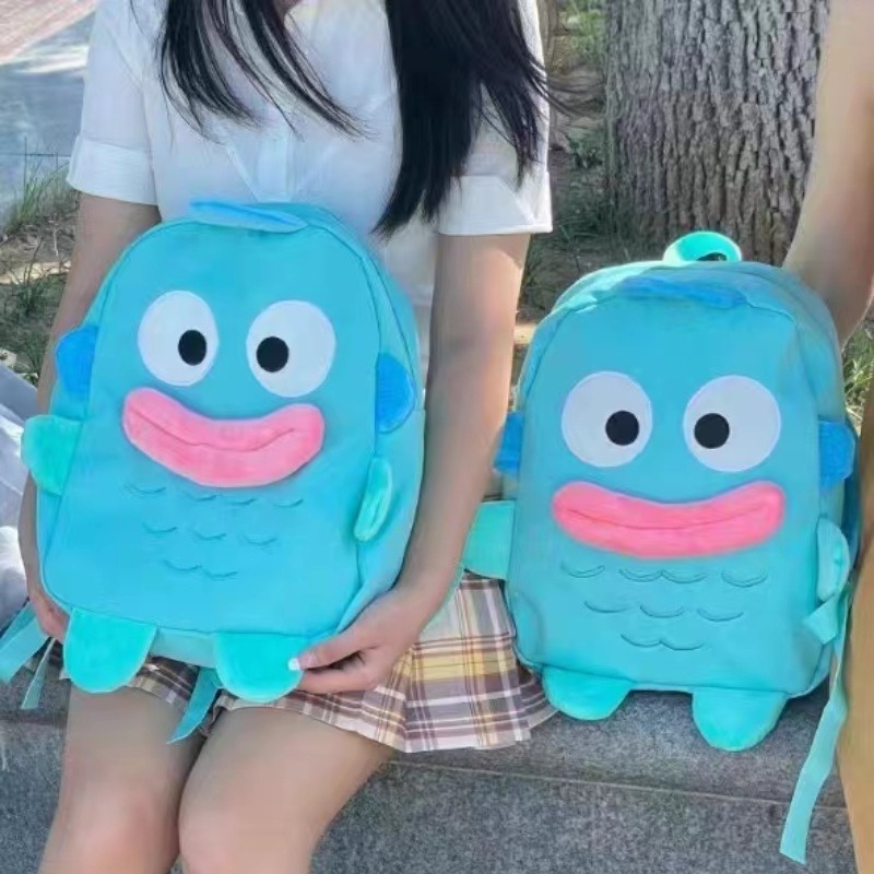 Ba Lô Học Sinh Cỡ Lớn In Hình Cá Dễ Thương