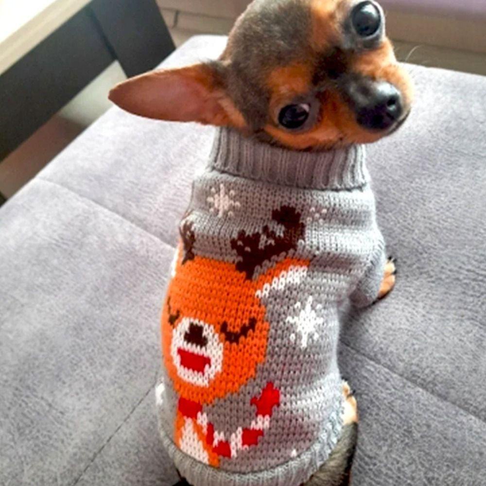 Hecceh Áo Khoác Len Dệt Kim Nhỏ Hình teddy Giáng Sinh Nhiều Màu Sắc Ấm Áp Mùa Thu Đông Cho Cún Cưng chihuahua