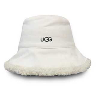 Mũ bucket Lông Cừu In logo ugg Thời Trang Cá Tính