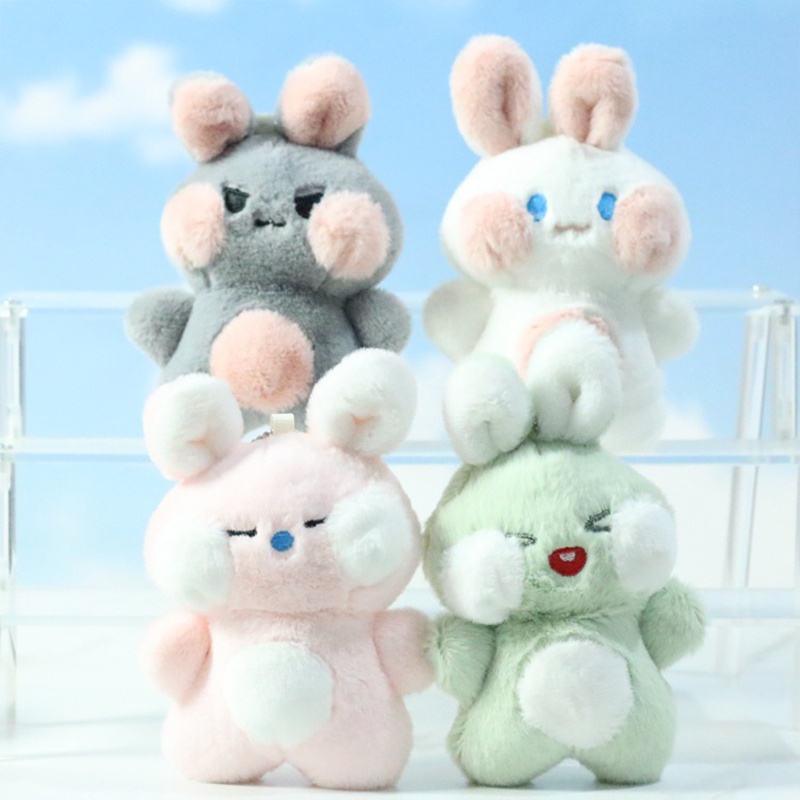 Móc Khóa Thỏ Nhồi Bông Dễ Thương 12cm YK