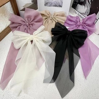 Kẹp tóc vải chiffon hình nơ thời trang hàn quốc cho nữ