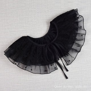 Mới Áo Thun Cổ Búp Bê Thắt Nơ Phối Ren Đính Ngọc Trai Giả Thoáng Khí Thời Trang Cho Nữ
