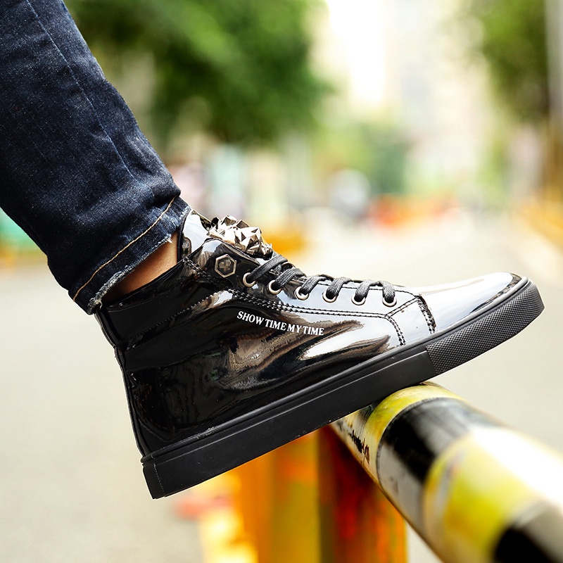 Giày Da Thể Thao Cổ Cao Cá TíNh Cho Nam