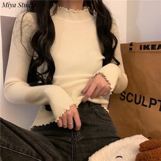 Miya studio áo len áo khoác cardigan vintage stylish đơn giản fashion wxf23b0nkg 49z231208