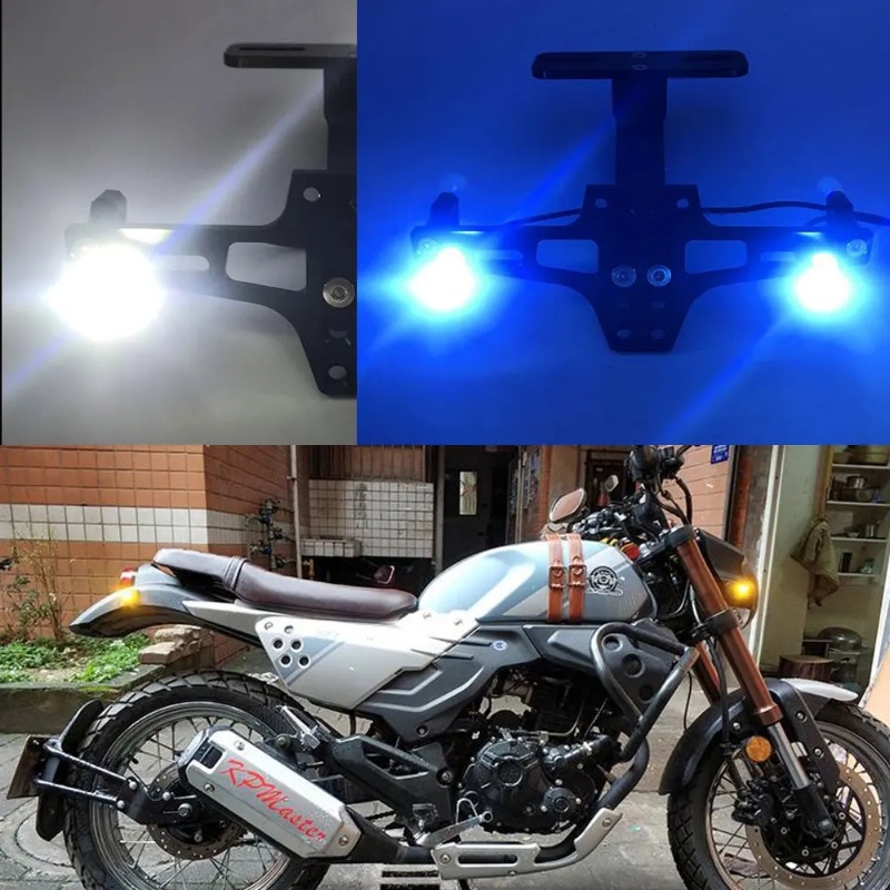 Set 2 Đèn Pha Siêu Sáng Hình Mắt Đại Bàng rgb Cho Xe Mô Tô ryt