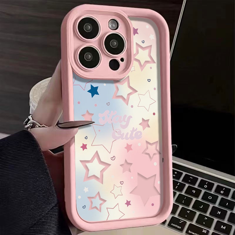 Phù Hợp Ốp Điện Thoại Họa Tiết Ngôi Sao Năm Cánh Cho iphone 7 plus 8 plus 11 12 pro max x xr xs max 13 14 pro max 15 pro max