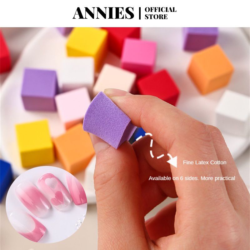 Annies Set 20 Miếng Xốp Màu gradient Dán Móng Nghệ Thuật