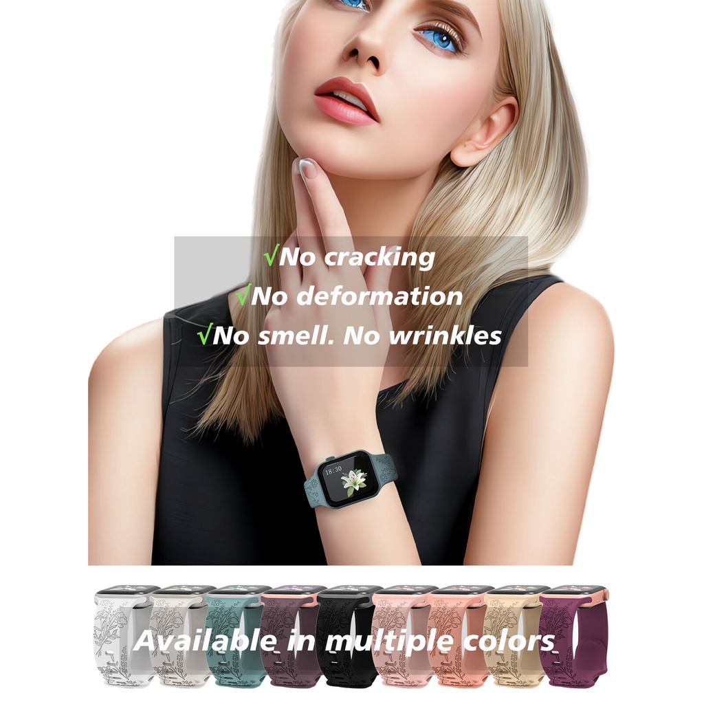 Dây Đeo Họa Tiết Hoa Oải Hương Cho Đồng Hồ Thông Minh iwatch 38 / 40 / 41mm 42 / 44 / 45 / 49mm