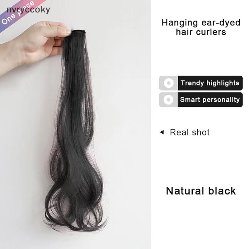 Bộ 1 / 2 Kẹp Tóc Giả Xoăn Dài Vô Hình Tiện Dụng