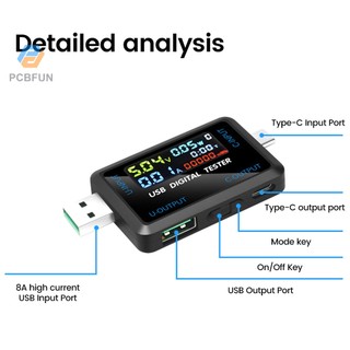  Thiết Bị Kiểm Tra Điện Áp Kỹ Thuật Số pcbfun usb / type-c