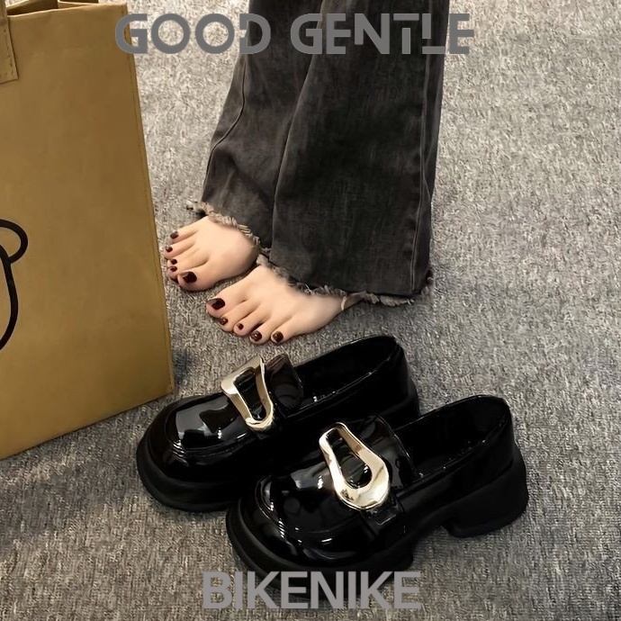 BIKENIKE Giày búp bê giày nữ 2023 NEW Mùa hè Vintage England phong cách thiết lập Mary Jane đơn giày23073110