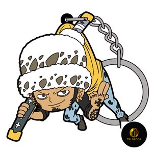Móc khóa ONE PIECE Trafalgar D. Water Law chibi anime Đảo hải tặc Phụ kiện trang trí túi xách Balo