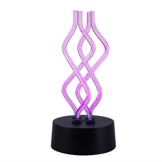 Đèn thuỷ tinh chuyển động dùng decor trang trí bàn làm việc, phòng khách, dùng làm đèn ngủ