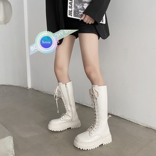 Bonnie cathy Giày Bốt Nữ Cổ Cao Thời Trang Hàn Quốc Cá Tính