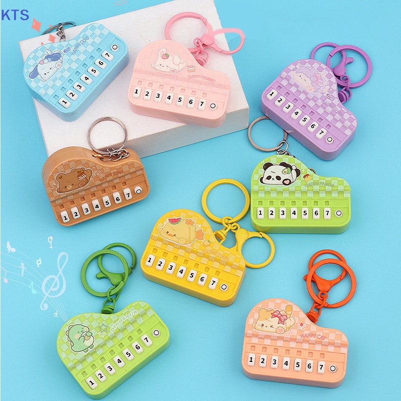 Kts Móc Khóa Hình Đàn piano Điện Tử mini Dạ Quang