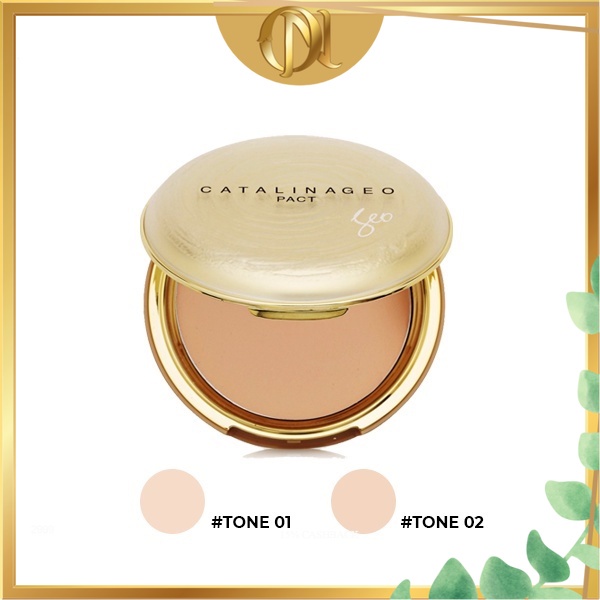 Phấn phủ Geo Catalinageo Pact Màu Vàng 22g - Gogo Tables