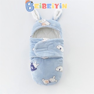 BEIBEIYIN Túi Ngủ Chất Liệu Nỉ Dày Dặn Họa Tiết Hoạt Hình Thời Trang Thu Đông Cho Bé