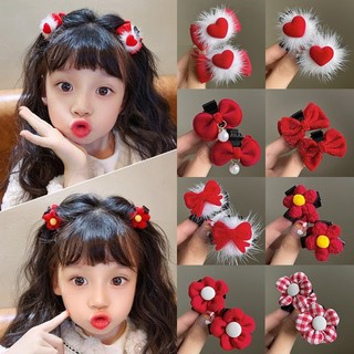 Set 2 Kẹp Tóc Nơ Dễ Thương Cho Bé Gái