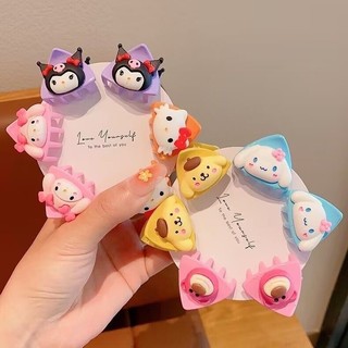SANRIO Set 6 Kẹp Tóc Hình Cá Mập Dễ Thương