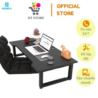 Bàn gaming gấp gọn ngồi bệt, Bàn làm việc học tập kiểu dáng gaming gấp thấp kích thước lớn chân sắt phủ sơn tĩnh điện
