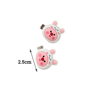 Bộ 2 Kẹp Tóc Mini Hình Thú Hoạt Hình Dễ Thương