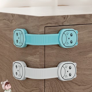 Dây đai khóa tủ lạnh quần áo ngăn kéo hộc bàn hình gấu giúp an toàn cho bé