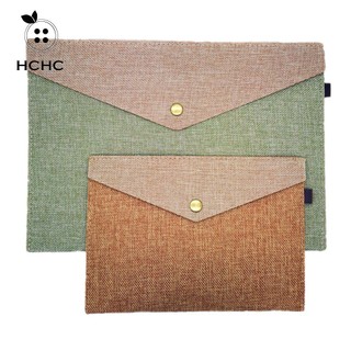Túi Đựng Tài Liệu Khổ A4 / A5 Bằng Chất Liệu Vải Lanh Và Vải Canvas Kích Thước Lớn