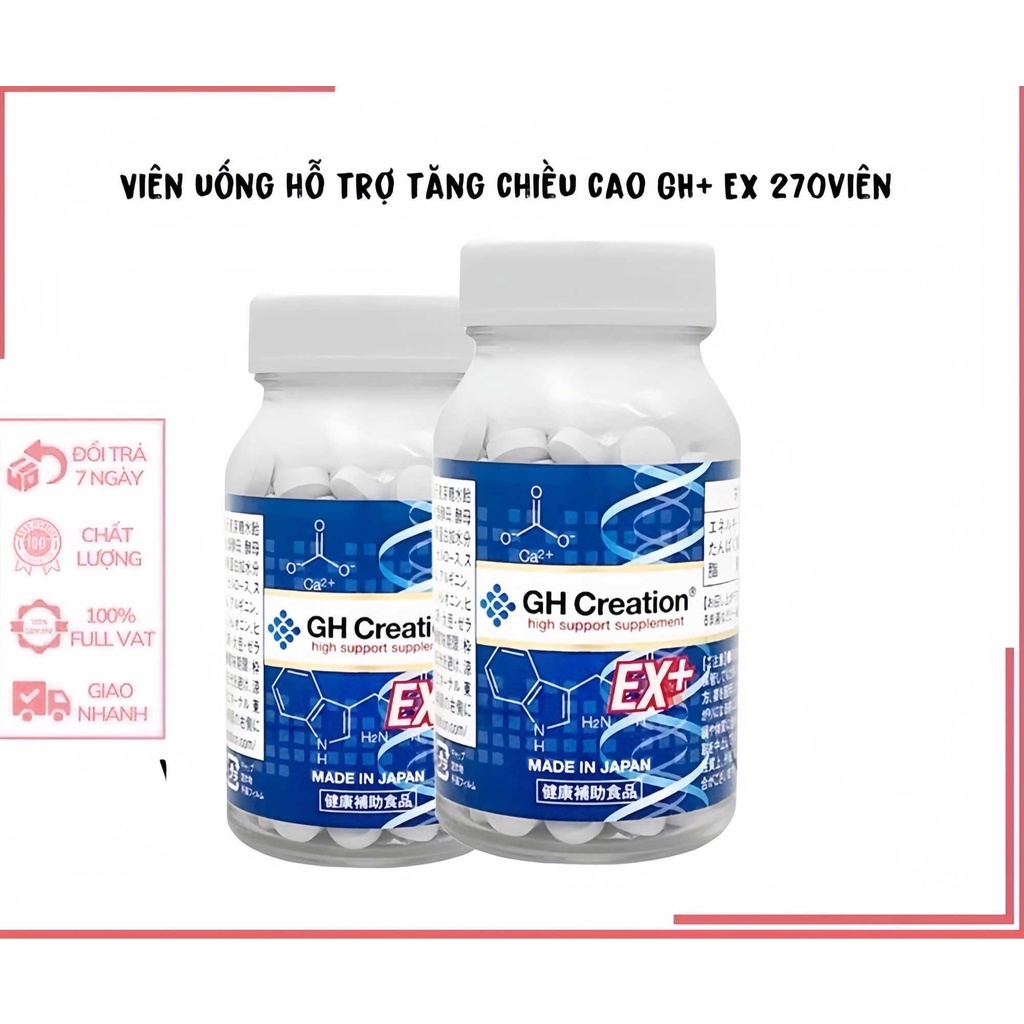 Tăng chiều cao GH Creation EX của Nhật Bản 270 viên mã mới - Date 2026