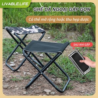Ghế gấp gọn dã ngoại mini thép carbon ghế câu cá gấp gọn Phù Hợp Du Lịch Dã Ngoại Cắm Trại Câu Cá Đợi Chờ Tàu Xe