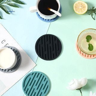 FAIRNULL Đế Lót Ly Hình Tròn Bằng Silicone Cách Nhiệt Chống Trượt Chống Dầu Chống Bỏng Thân Thiện Với Môi Trường