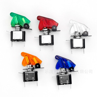 Asw-07d có công tắc nút đèn, công tắc sửa đổi ô tô, 12V có đèn LED màu đỏ
