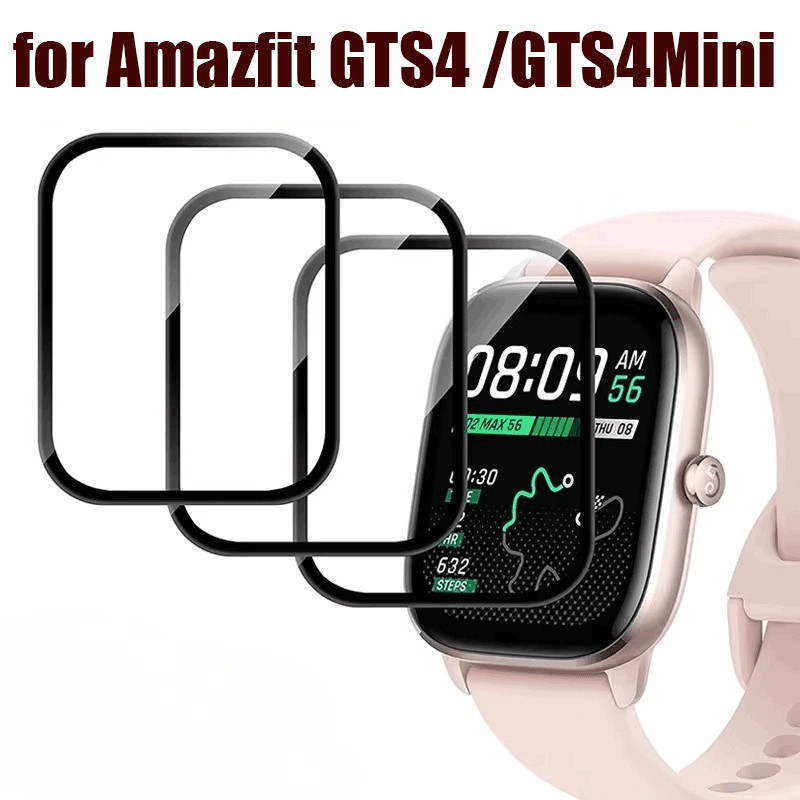 Bảo Vệ Màn Hình Cho Amazfit GTS 4 Mini GTS4 Phim Full Cover Cho Amazfit GTS4 4Mini 3D Viền Cong Phim