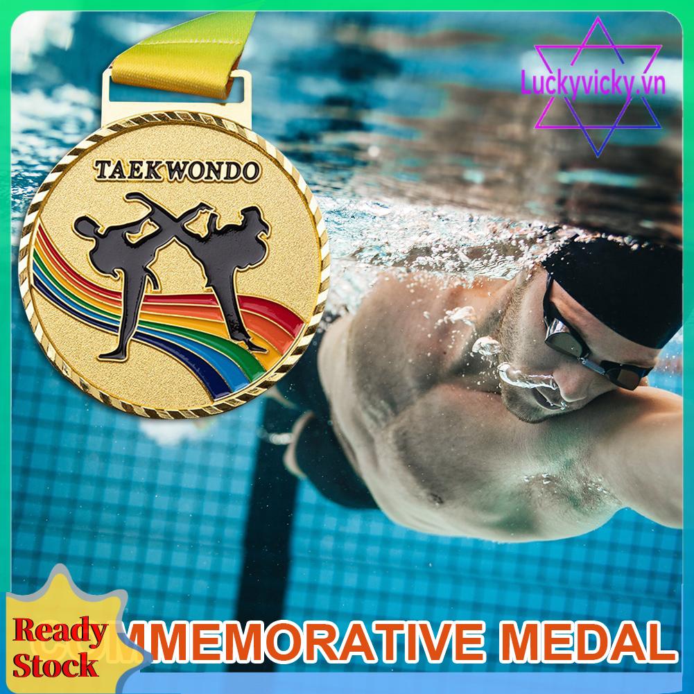 Huy Chương Câu Cá Thể Thao Bằng Đồng Màu Vàng / Bạc Làm Bánh taekwondo medal