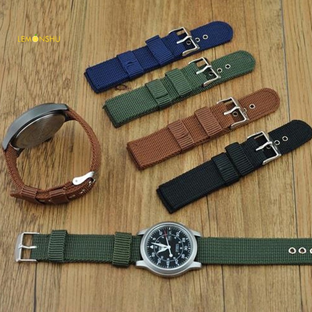 Dây Đồng Hồ Đeo Tay Thời Trang Bằng nylon 18mm 20mm 22mm 24mm